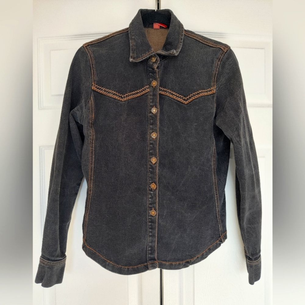 Denim Button Jacket - image 1